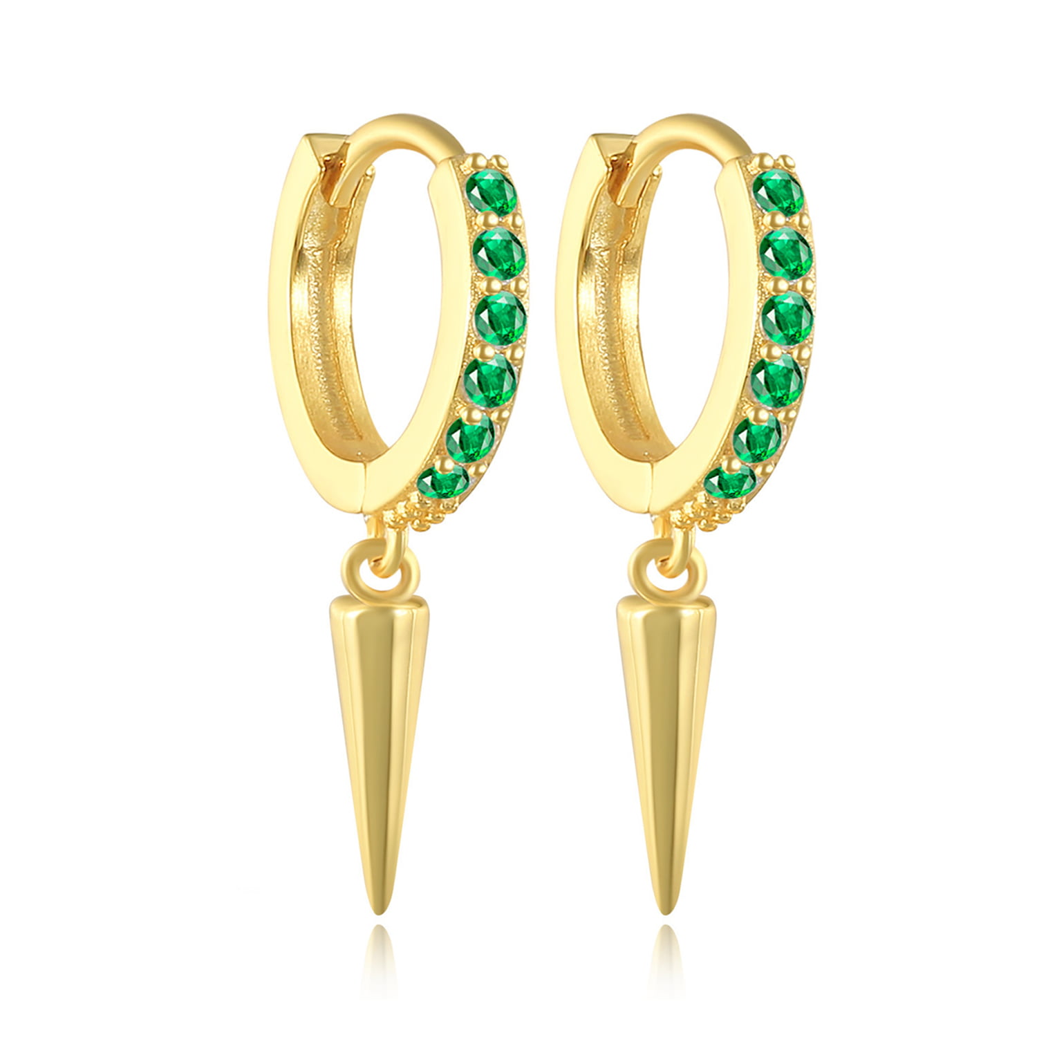 Boho Jewelry Minimalist and dainty hoops Gold Beads Simple Boho Chic Hoops Earrings Turquoise Beaded Gold Hoops earrings