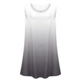 thumbnail image 3 of Pincandy Women's Oversized Short Sleeved T-shirt Loose Tank Top Casual Trendy Ombre Gradient U-Neck Sleeveless Beach Vacation Mini Tank Sundress with Pocket,Black,2XL, 3 of 4