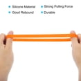 thumbnail image 4 of Uxcell 8" Large Elastic Rubber Bands, 10 Pcs Big Silicone Rubber Bands Strap, Orange, 4 of 6
