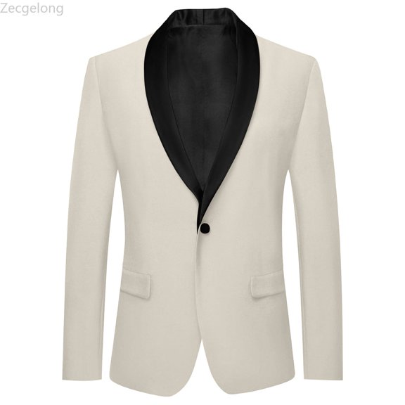Zecgelong Girls Boys Long Sleeve Lapel Formal Suit Jacket Button Fashion Casual Coat Business Suit For Kids