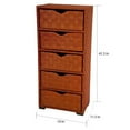 thumbnail image 4 of Oriental Furniture Natural Fiber Chest of Drawers, 5 Drawer, 4 of 5