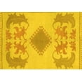 thumbnail image 1 of Ahgly Company Machine Washable Indoor Rectangle Abstract Yellow Modern Area Rugs, 7' x 9', 1 of 4