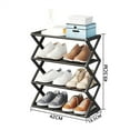 thumbnail image 6 of nine bull 4 Tiers Shoe Rack Storage Organizer Narrow Non-Woven Fabric Shoe Shelf Small Free Standing Shoe Stand for Entryway Bedroom Hallway Closet, 6 of 6