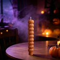 thumbnail image 4 of 1Pcs Fall Taper Candles, Halloween Pumpkin Taper Candles, Stacked Pumpkin Shaped Long Fall Candle Sticks, Fall Harvest Tabletop Candle,Pumpkin Taper Candle for Halloween Thanksgiving Home Table Decor, 4 of 4
