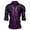 Purple, variant on Mens Button Up Shirts Print Long Sleeve Spring Shirt Lightweight Casual Turn Down Collar Top Black L