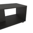thumbnail image 6 of FM FURNITURE Gu Oidak Coffee with Storage Engineered Wood Caster Wheels Wengue, 6 of 7