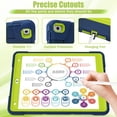thumbnail image 5 of Heavy Duty Shockproof Case For iPad 7th 8th 9th Generation 10.2 inch with Kickstand, 3 Layer Protection Case Rugged Cover, 5 of 9