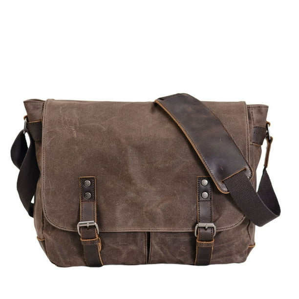 Bolso de hombro para hombre, bolso casual de lona para hombre, bolso de  mensajero, bolso de lona vintage, bolso para computadora