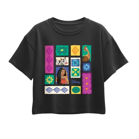 Moana Live Action - Image Grid - Youth Girls Boxy T-Shirt
