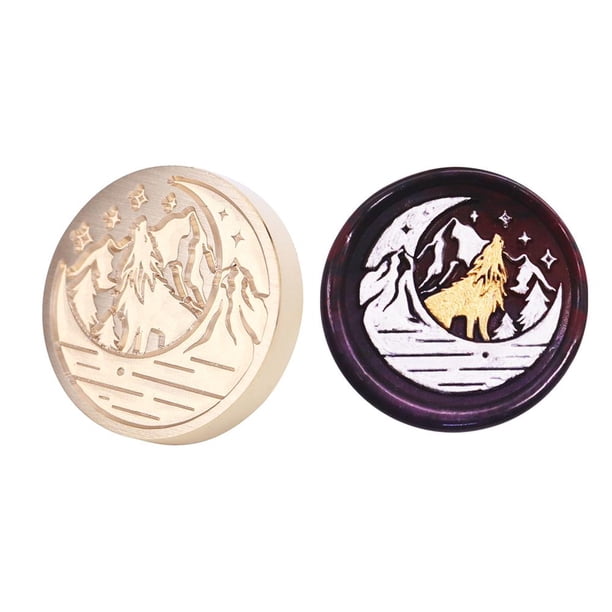 Cuadros Decorativos Animal Retro Wax Seal Stamp Head Fire Paint para invitaciones de boda (DW17)