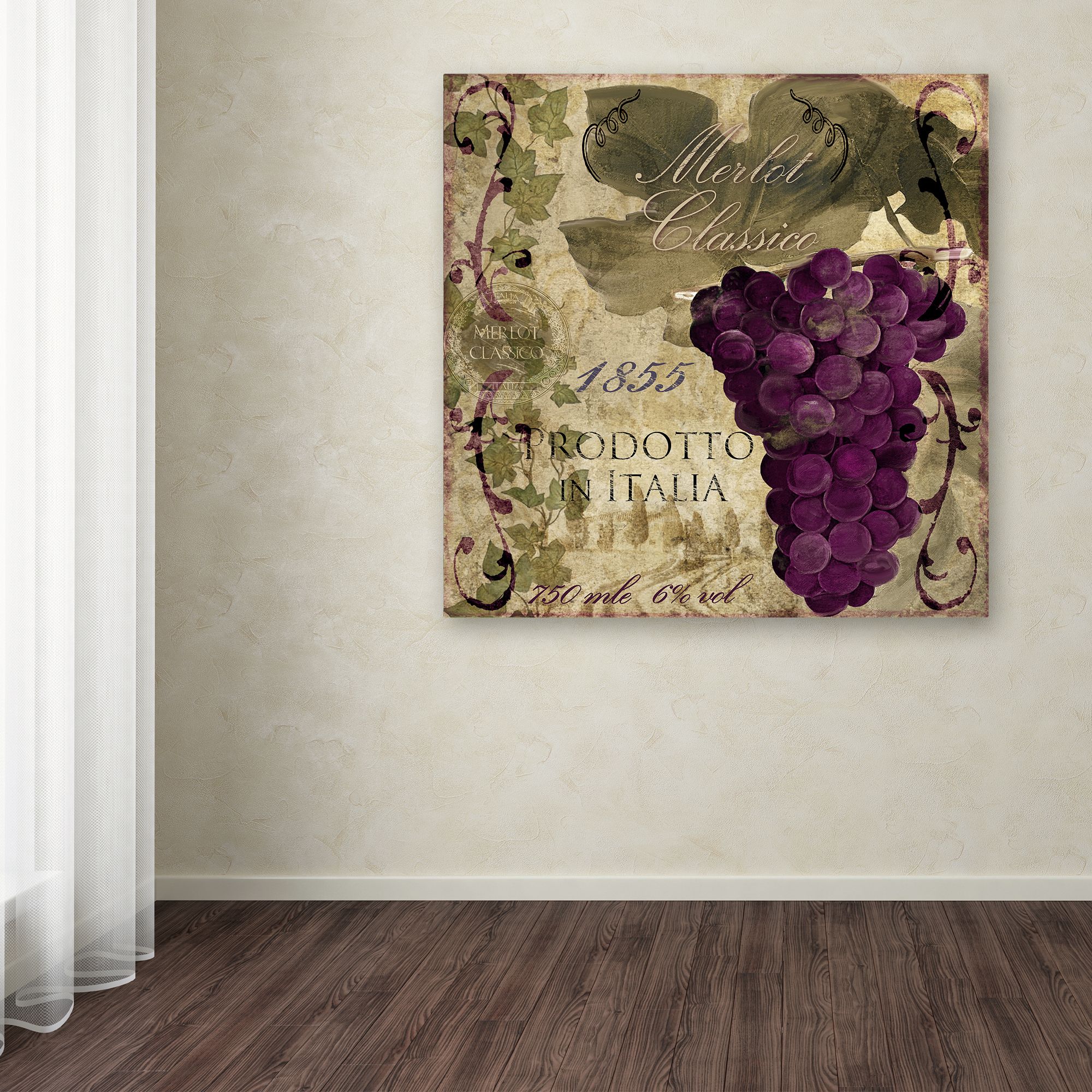 Trademark Fine Art "Vino Italiano I" Canvas Art by Color Bakery