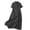 Black, variant on Zpanxa Casual Shirt Dress Women Linen Cotton Full Button Down Lapel Collar Loose Fit Tunic Office Day Dress