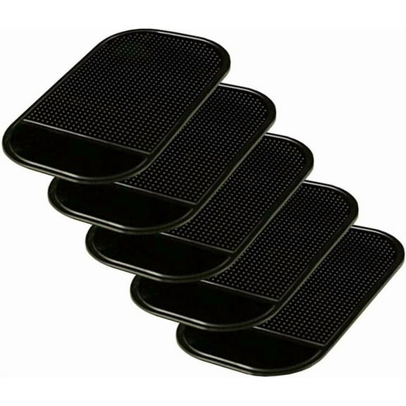 5-Pack Anti-Slip Car Dash Sticky Pads, Car Grip Pad Mat for Gadgets Accessory Car Phone Shelf Antislip Mat GPS Mp3 Holder Mat
