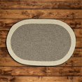 thumbnail image 1 of Colonial Mills Rug HN31R048X072 4 x 6 ft. Hudson Oval Braided Rug  Dark Gray, 1 of 1