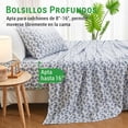 thumbnail image 3 of Gogreen Juego de Sábanas Completo de 4 Pzas con Bolsillo Profundo de 14 Pulgadas, Juego de Sábanas de Microfibra Transpirable Súper Suave de Tamaño Completo, Juego de Decoración Del Hogar, 3 of 10