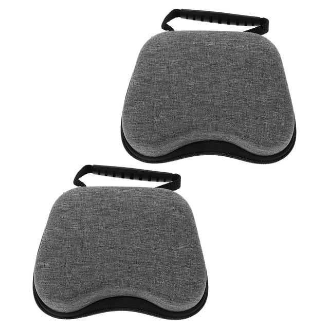 Raindrops 2 Pcs Étui de Rangement pour Accessoires de Jeu Sac de Contrôleur Gris EVA pour Utilisation en Déplacement