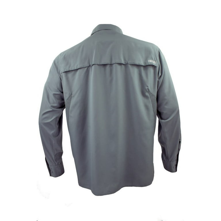 Fintech Men's Long Sleeve Fishing Shirt - XL, Blue