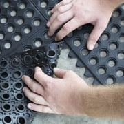 Buffalo Tools 3 x 3 Foot Interlocking Rubber Mats - 4 Pack