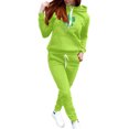 thumbnail image 2 of BiZtdJrK Women's 2 Piece Outfits Hooded Sweatsuit 2025 St. Patrick's Day Sweatshirts Jogger Pants Lounge Matching Sweat Sets Irish Shamrock Print Tracksuit Mint Green S, 2 of 6