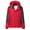 Red, variant on Annhoo Womens Rain Jackets Long Sleeve Waterproof Windproof Warm Jackets Plus Size Color Block Outdoor Windbreaker Coats