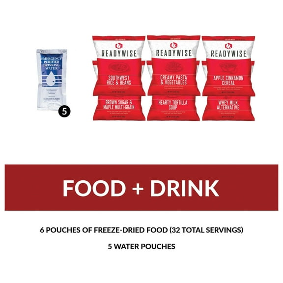 Wise Company 5-Day Survival Backpack (Food, Water, First Aid for 1 Person)