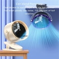 thumbnail image 2 of Sherum Chillblast, Airacool Chillblast, Airacool Chill Blast, Powerful Portable Fan Rechargeable, Quiet Digital Display Portable Fans, Clip-On Electric Fan for Office Desk Outdoor Travel (beige), 2 of 8