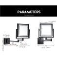 thumbnail image 6 of Wall Mirror, Wall Mounted Makeup Mirror 8-Inch Two-Sided Swivel Wall Mount Mirror with 3X Magnification, 360 Degree Swivel, 6 of 7