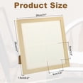 thumbnail image 2 of Uxcell 11x11 Collage Picture Frame Displays 4Pcs 3.5x3.5  Pictures, Natural Wood, 2 of 7