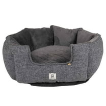 DGS Pet Products Chill Kuzzi FIR Round Bed Medium Grey 30" x 30" x 13"