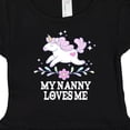 thumbnail image 4 of Inktastic My Nanny Loves Me Girl Unicorn Girls Baby Dress, 4 of 5