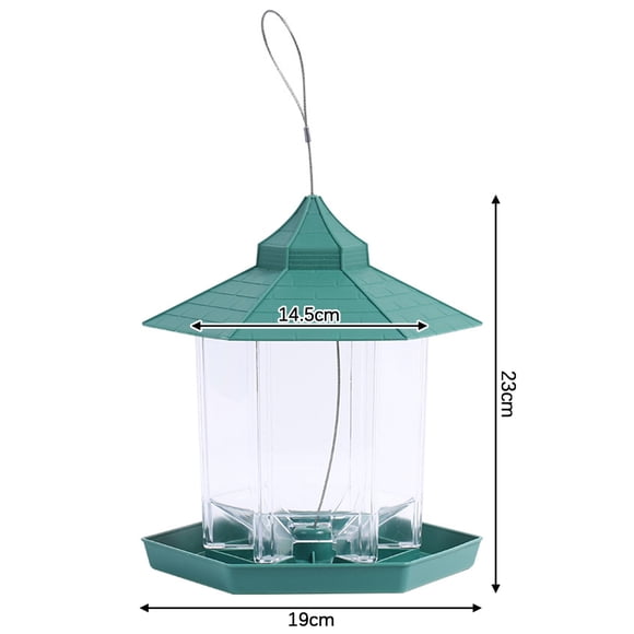 Alimentador Colgante Para Pájaros Salvajes, Comederos Para Pájaros Al Aire Libre, Contenedor De Comida, Comedero Para Pájaros Gazebo Para Decoración De Jardín Y Niños Yuarrent HA023519-00