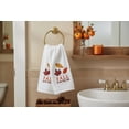 thumbnail image 3 of Serafina Home Decorative Fall Fingertip Towels: Plush Velour Cotton Embroidered Colorful Leaves Fall is in The Air, Set of 2, 3 of 9