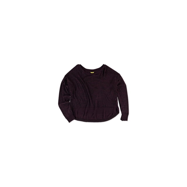 Suéter de pijama Aeropostale mujer Heather Hi-Lo morado grande
