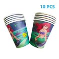 thumbnail image 3 of Vajilla desechable de sirena de Disney, decoración de fiesta de cumpleaños, bolsa de regalo para Baby Shower, decoración de pasteles, cumpleaños DIY para niños, 3 of 4