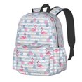 thumbnail image 1 of Disketp Flamingo and Pineapple Mochila Escolar de Gran Capacidad y Peso Ligero, Mochila de Viaje Ideal para Escuela, Trabajo y Uso Diario, Cómoda y con Estilo, 1 of 8