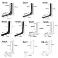 thumbnail image 3 of 5 Sizes Black/White Color Shelf Support Bracket Heavy Support Bench Table Bracket Adjustable Wall Mounted Triangle Angle Bracket BLACK 5INCH, 3 of 8