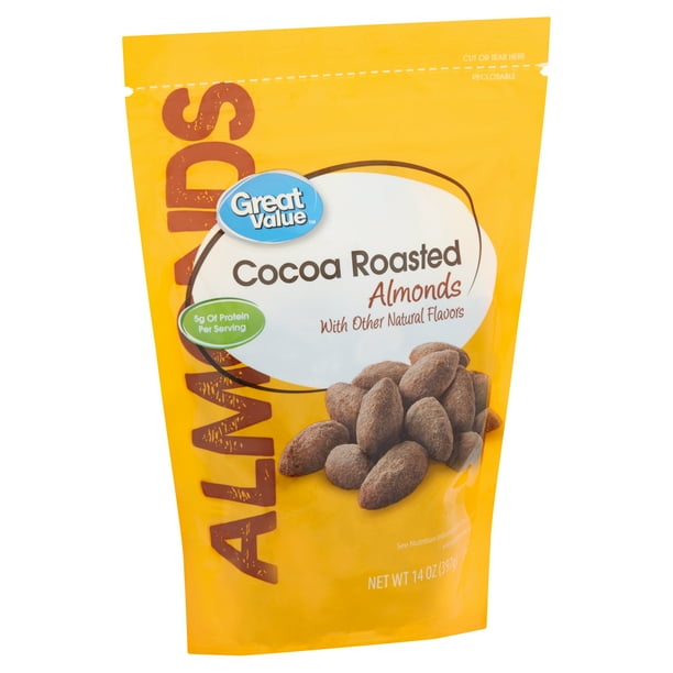 Great Value Cocoa Roasted Almonds, 14 oz
