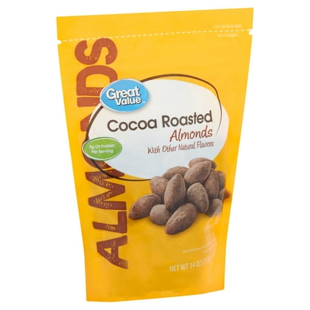 Great Value Cocoa Roasted Almonds, 14 Oz (Best Almonds In The World)