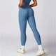 thumbnail image 3 of Pantalones de Yoga acanalados para mujer, mallas deportivas de cintura alta con realce, mallas superelásticas para entrenamiento de gimnasio, pantalones para correr, 3 of 5