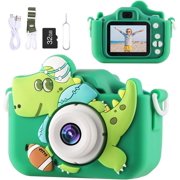 Unicorn Toys Camera for Kids Girls Age 3-8, Toddler Kids Digital Camera Christmas Birthday Gifts for 3 4 5 6 7 8 Years Old Girl, Cute Selfie Video Camera, HD 1080P, 32GB SD Card, Purple-LYH8