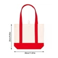 thumbnail image 3 of Halloween Mask Design Canvas Tote Bag, Reusable Shoulder Handbag for Parties, Shopping, Travel and Daily Use, 3 of 8