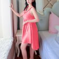 thumbnail image 4 of HomeGardon Nightgowns for Women,Summer Dresses Fashion Women V-Neck Casual Solid Sleeveless Sleepshirts Dress, 4 of 6
