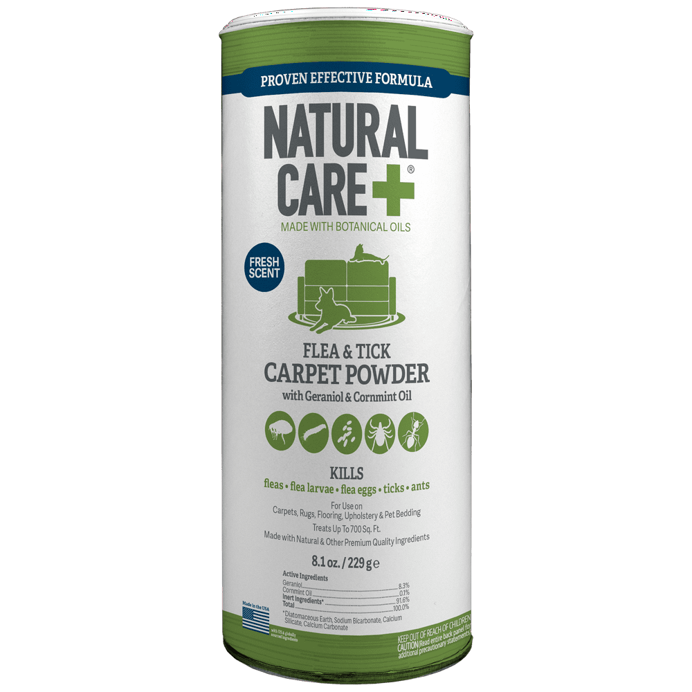 Natural Care Flea and Tick Carpet Powder Flea Treatment for Rugs