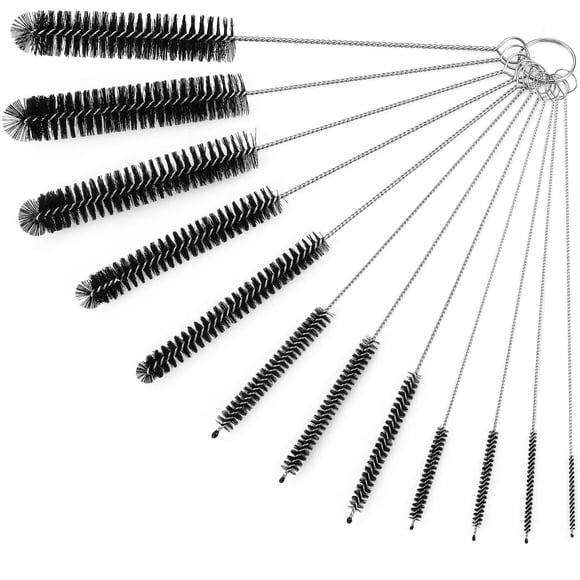 Juego de cepillos limpiadores de pajitas Ixiaoyoo, 12 piezas, 21 cm, nailon