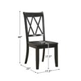 thumbnail image 4 of Lexicon Janina Contemporary Wood Dining Room Side Chair, Brown (Set of 2), 4 of 4
