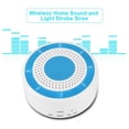thumbnail image 4 of Seitruly Sirena estroboscópica inalámbrica de sonido y luz para el hogar de 433 mhz 100dB para sistema de panel de alarma WIFI GSM EE. UU. Electrónica, 4 of 6