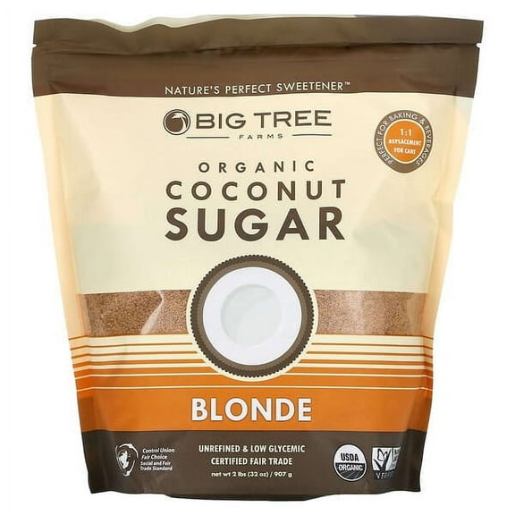 Big Tree Farms, Organic Coconut Sugar, Blonde, 32 oz