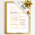 thumbnail image 1 of Merry Expressions - Boss Lady Desk And Wall Art - Regalo De Jubilación Regalos De Jefe Regalo De Mejor Amigo Para Mujeres Decoración De Oficina, 1 of 1