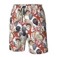 thumbnail image 4 of Logiee Starfish Shell Print Mens Swim Trunks Quick Dry Board Shorts,Breathable Hawaii Beach Shorts Swimwear Bathing Suits-XX-Large, 4 of 6