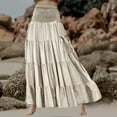 thumbnail image 2 of Jupe Décontractée Unie pour Femmes Simia Jupe Longue avec Poche Robe Longue, 2 of 6